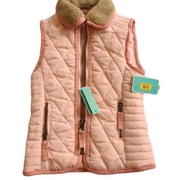 Nwt Copper Key Pink Quilted Vest Size 4/5 - Picture 1 of 2